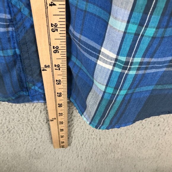 Vintage‎ 90s Rustler Wrangler Pearl Snap Shirt Men's Medium Short Sleeve - Picture 5 of 6